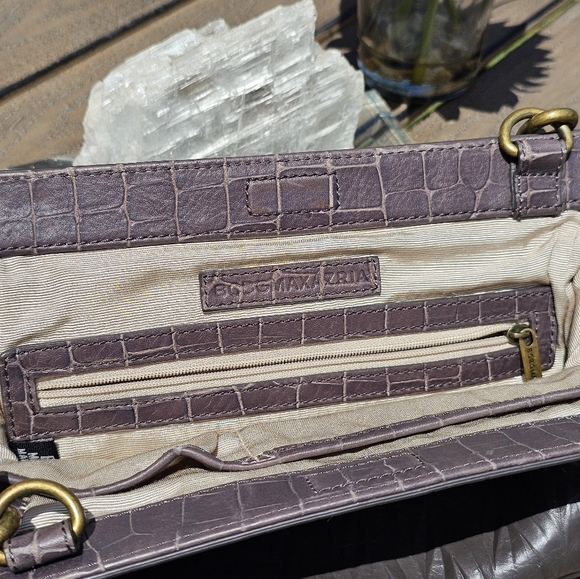 BCBGMaxAzria grey leather purse - Picture 5 of 9